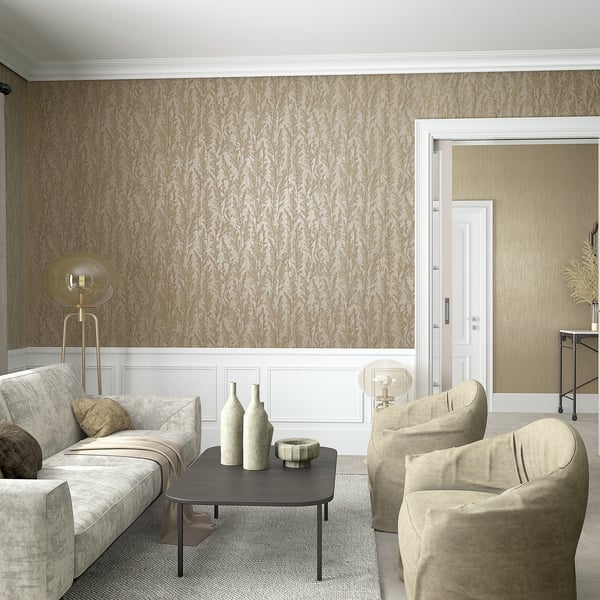 33211 -  Wallpaper Collection - Beige Colours - Feathery Tree Design