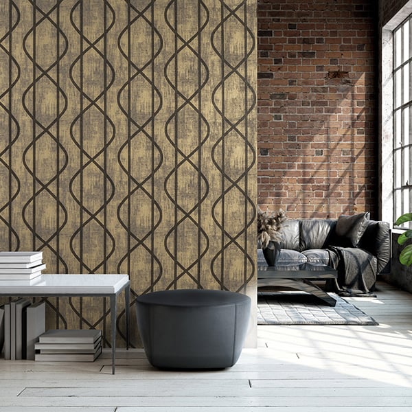 Galerie Wallpaper Product code: 51213R - Universe Wallpaper Collection - Bronze Brown Gold Colours -  