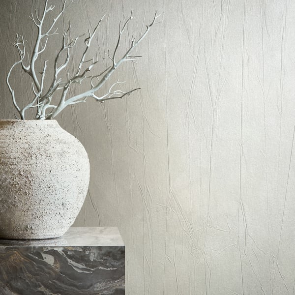 63417 -  Wallpaper Collection - White Colours - Crushed Design