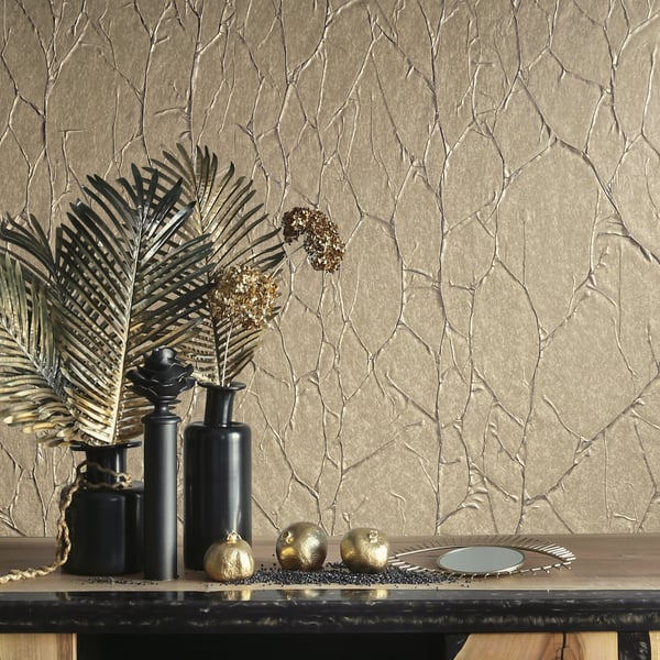 63420 -  Wallpaper Collection - Copper Colours - Paper Geo Design