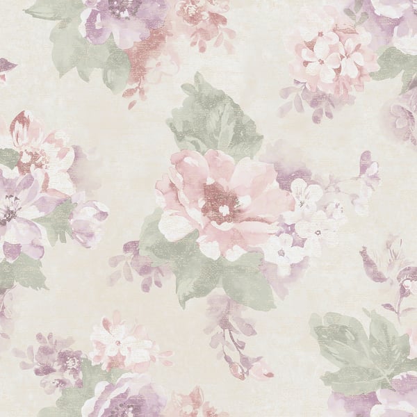 Galerie Wallpaper Product code: G34101 - Vintage Damasks Wallpaper Collection - Purple Green Cream Colours -  