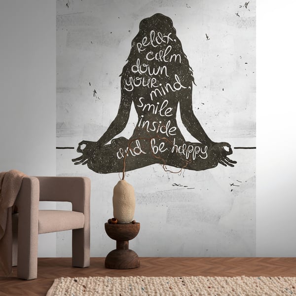 Galerie Wallpaper Product code: WH45223M_2 - Welcome Home Murals Wallpaper Collection - Grey, Black, White Colours -  