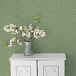 Galerie Wallcoverings Product Code 14009 - Ekbacka Wallpaper Collection - Green Colours - Rosali Design