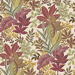 Galerie Wallcoverings Product Code 18508 - Into The Wild Wallpaper Collection - Red Colours - Foliage Design