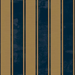 Galerie Wallcoverings Product Code 23679 - Italian Classics 4 Wallpaper Collection - Blue Gold Colours - Classic Stripe Design