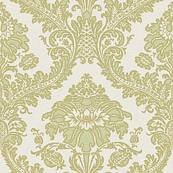 Galerie Wallcoverings Product Code 25735 - Cottage Chic Wallpaper Collection - Green Gold Colours - Damasco Superior Design