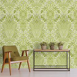 Galerie Wallcoverings Product Code 26701 - Tropical Wallpaper Collection - Avocado Colours - Tahiti Design