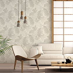 Galerie Wallcoverings Product Code 28811 - Italian Style Wallpaper Collection - Beige Colours - PALMA THEMA Design