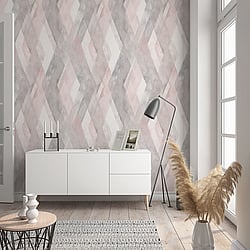 Galerie Wallcoverings Product Code 32449 - The New Design Book Wallpaper Collection - Rose,Greige Colours - Graphic Design