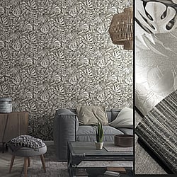Galerie Wallcoverings Product Code 33305 - Eden Wallpaper Collection -  Jungle Leaves Design