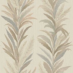 Galerie Wallcoverings Product Code 35903 - Ornamenta Wallpaper Collection - Beige Grey Colours - Leaf Flourish Design