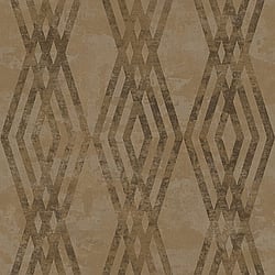Galerie Wallcoverings Product Code 3768 - Tendenza Wallpaper Collection - Brass Colours - Trellis Stripe Design