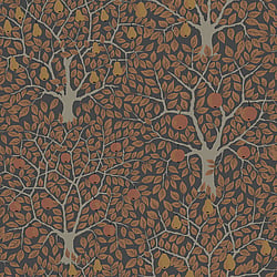 Galerie Wallcoverings Product Code 44109 - Apelviken 2 Wallpaper Collection - Chocolate Colours - Apples and Pears Design