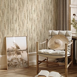 Galerie Wallcoverings Product Code 45734 - The Woods And Wicker Wallpaper Collection - Beige Colours - Wood optics Design