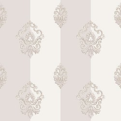 Galerie Wallcoverings Product Code 4621 - Italian Glamour Wallpaper Collection - Neutral Colours - Damask Stripe Design