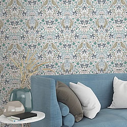 Galerie Wallcoverings Product Code 47619 - Heritage Wallpaper Collection - white Colours - Summer Garden Design