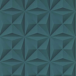 Galerie Wallcoverings Product Code 51176604 - Metropolitan Wallpaper Collection - Teal Colours - 3D Geometric Design