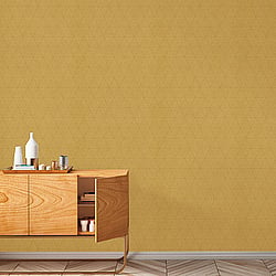 Galerie Wallcoverings Product Code 51192902 - Metropolitan Wallpaper Collection - Yellow Colours - Textured Triangles Design