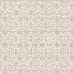 Galerie Wallcoverings Product Code 58103 - Geo Wallpaper Collection - Pink Pearl Cream Colours - Geo Flower Design