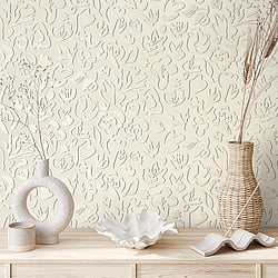 Galerie Wallcoverings Product Code 65334 - Salt Wallpaper Collection - Sesame Colours - Fiore Design