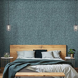 Galerie Wallcoverings Product Code 81269 - Feel Wallpaper Collection - Petrol Green Silver Grey Charcoal Colours - Alpine Reptile Design