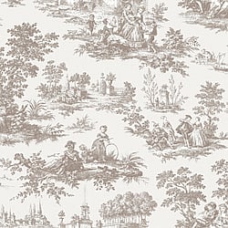Galerie Wallcoverings Product Code 84041 - Cottage Chic Wallpaper Collection - Beige Colours - Paesaggio Barocco Design