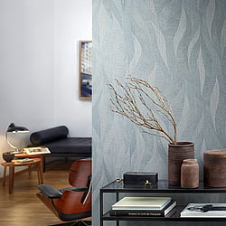 Galerie Wallcoverings Product Code 91939 - Energy Wallpaper Collection - Blue Colours - Flame Design