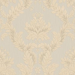 Galerie Wallcoverings Product Code 95121 - Ornamenta Wallpaper Collection - Grey Beige Colours - Classic Damask Design