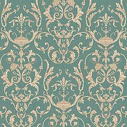 Galerie Wallcoverings Product Code 95503 - Ornamenta 2 Wallpaper Collection - Blue Colours - Toscano Damask Design