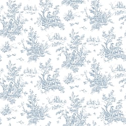 Galerie Wallcoverings Product Code AB27656 - Abby Rose 3 Wallpaper Collection - Navy Colours - Toile Design