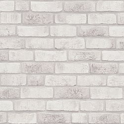 Galerie Wallcoverings Product Code BB51110 - The Bricks And More Wallpaper Collection - Cream White Colours - Weathered Walls Motif Design