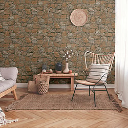 Galerie Wallcoverings Product Code BB51138 - The Bricks And More Wallpaper Collection - Beige Brown Black Colours - Claystone Cottage Motif Design