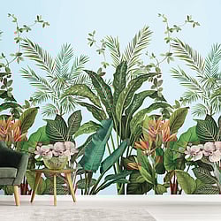 Galerie Wallcoverings Product Code DB31702M - Daisy Bennett Wallpaper Collection - Multicolors Colours - Bird of Paradise Mural  Design
