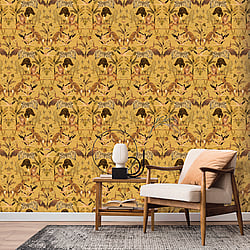 Galerie Wallcoverings Product Code: DW2002 - Designer Walls Wallpaper Collection Galerie Wallcoverings Product Code DW2002 - Designer Walls Wallpaper Collection - Ochre Colours - Magic Animals Design