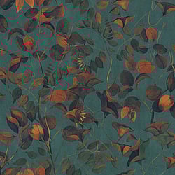 Galerie Wallcoverings Product Code: DW2008 - Designer Walls Wallpaper Collection Galerie Wallcoverings Product Code DW2008 - Designer Walls Wallpaper Collection - Heron Green Colours - Nature Leaves Design