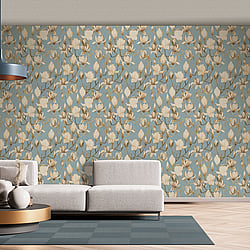 Galerie Wallcoverings Product Code: DW2015 - Designer Walls Wallpaper Collection Galerie Wallcoverings Product Code DW2015 - Designer Walls Wallpaper Collection - Light Blue Fog Colours - Magnolia Design