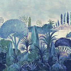 Galerie Wallcoverings Product Code: DW2029 - Designer Walls Wallpaper Collection Galerie Wallcoverings Product Code DW2029 - Designer Walls Wallpaper Collection - Twilight Blue Lilac Colours - Botanical Landscape Design