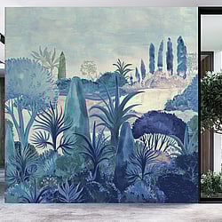 Galerie Wallcoverings Product Code: DW2029 - Designer Walls Wallpaper Collection Galerie Wallcoverings Product Code DW2029 - Designer Walls Wallpaper Collection - Twilight Blue Lilac Colours - Botanical Landscape Design