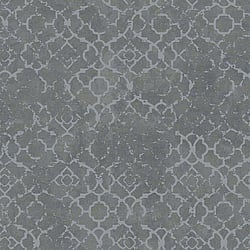 Galerie Wallcoverings Product Code DWP0246-02 - Emporium Wallpaper Collection - Grey Silver Colours - Aged Quatrefoil Design