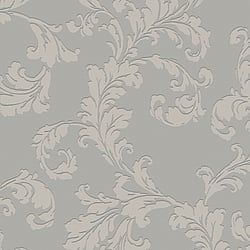 Galerie Wallcoverings Product Code DWP0250-03 - Emporium Wallpaper Collection - Grey Colours - Acanthus trail Design