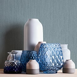 Galerie Wallcoverings Product Code ES31111 - Escape Wallpaper Collection - Blue Colours - Textured Stripes Design