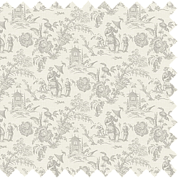 Galerie Wallpaper Product code: FC62808F - French Country Wallpaper Collection - Pelican Gray Colours -  Chinois Linen Design