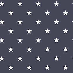 Galerie Wallcoverings Product Code G23107 - Deauville Wallpaper Collection - Navy Blue White Colours - Deauville Star Design