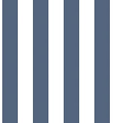 Galerie Wallcoverings Product Code G23144 - Deauville 2 Wallpaper Collection - Marine Blue White Colours - Regency Stripe Design