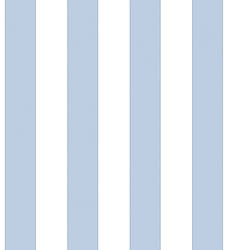 Galerie Wallcoverings Product Code G23341 - Deauville 2 Wallpaper Collection - Sky Blue White Colours - Regency Stripe Design
