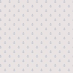 Galerie Wallcoverings Product Code G23354 - Deauville 2 Wallpaper Collection - Blue Beige Colours - Small Anchors Design