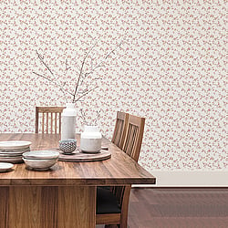 Galerie Wallcoverings Product Code G56648 - Small Prints Wallpaper Collection - Pink Brown Beige Colours - Delicate Floral Design