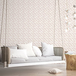 Galerie Wallcoverings Product Code G56648 - Small Prints Wallpaper Collection - Pink Brown Beige Colours - Delicate Floral Design