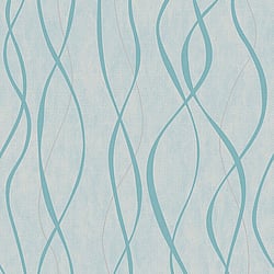 Galerie Wallcoverings Product Code G67735 - Special Fx Wallpaper Collection - Blue Silver Colours - Glitter Ribbons Design