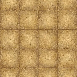 Galerie Wallcoverings Product Code G67793 - Ambiance Wallpaper Collection - Yellow Gold Colours - Metallic Tile Design